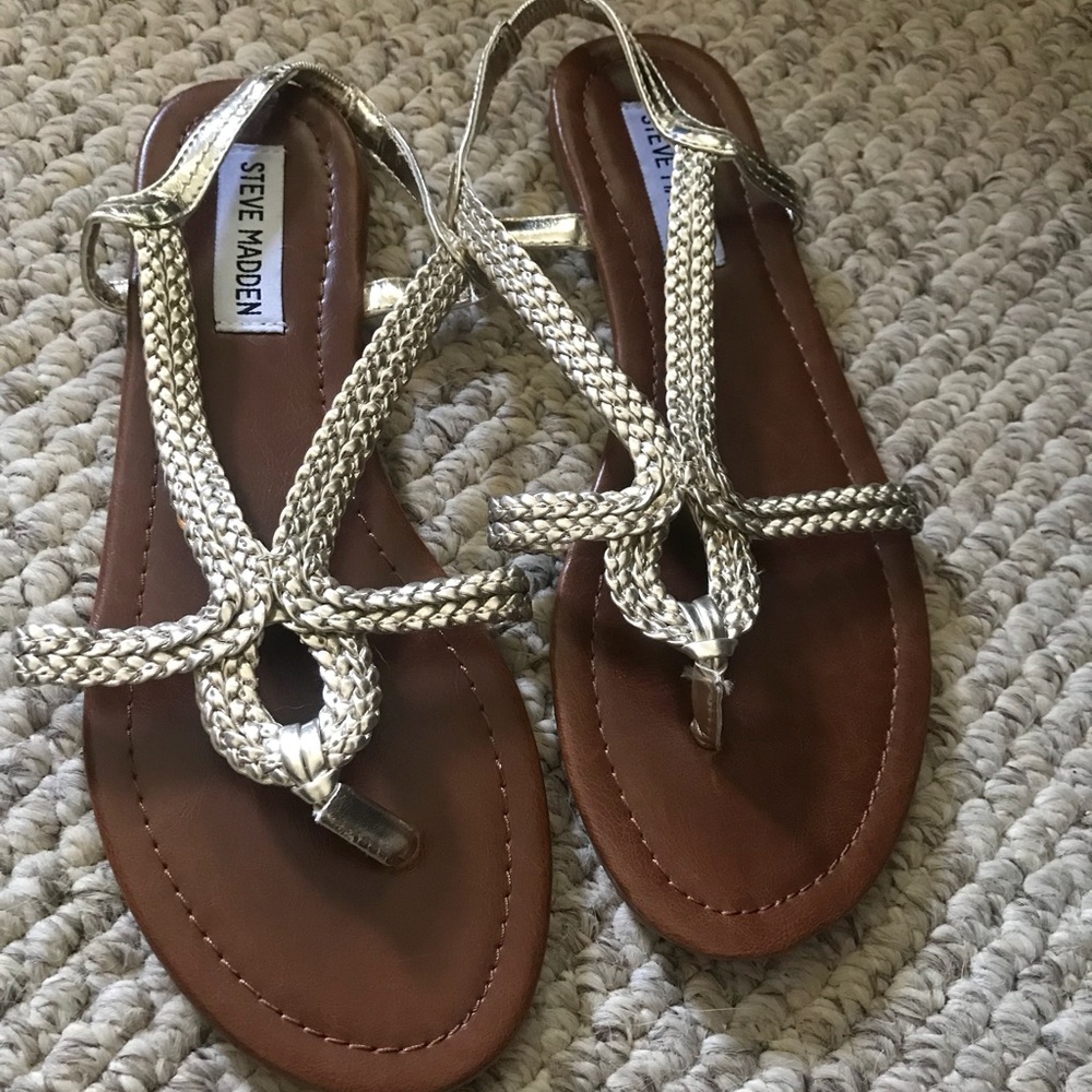 Steve Madden gold sandals - brand new never worn!